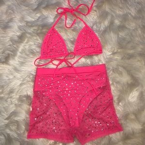 NEON PINK RAVE SET 🌺